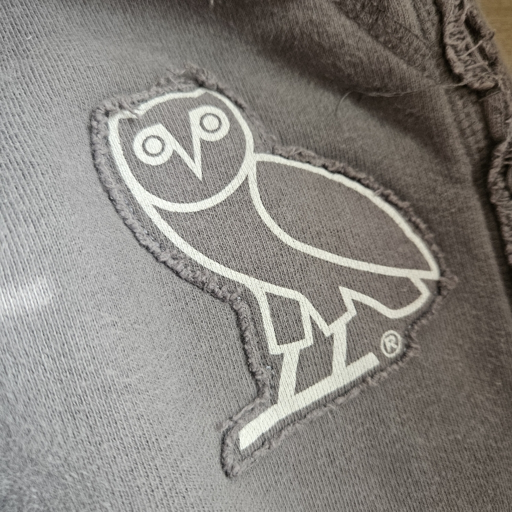 OVO Owl Gray Joggers SweatPants Size SMALL - Picture 5 of 14